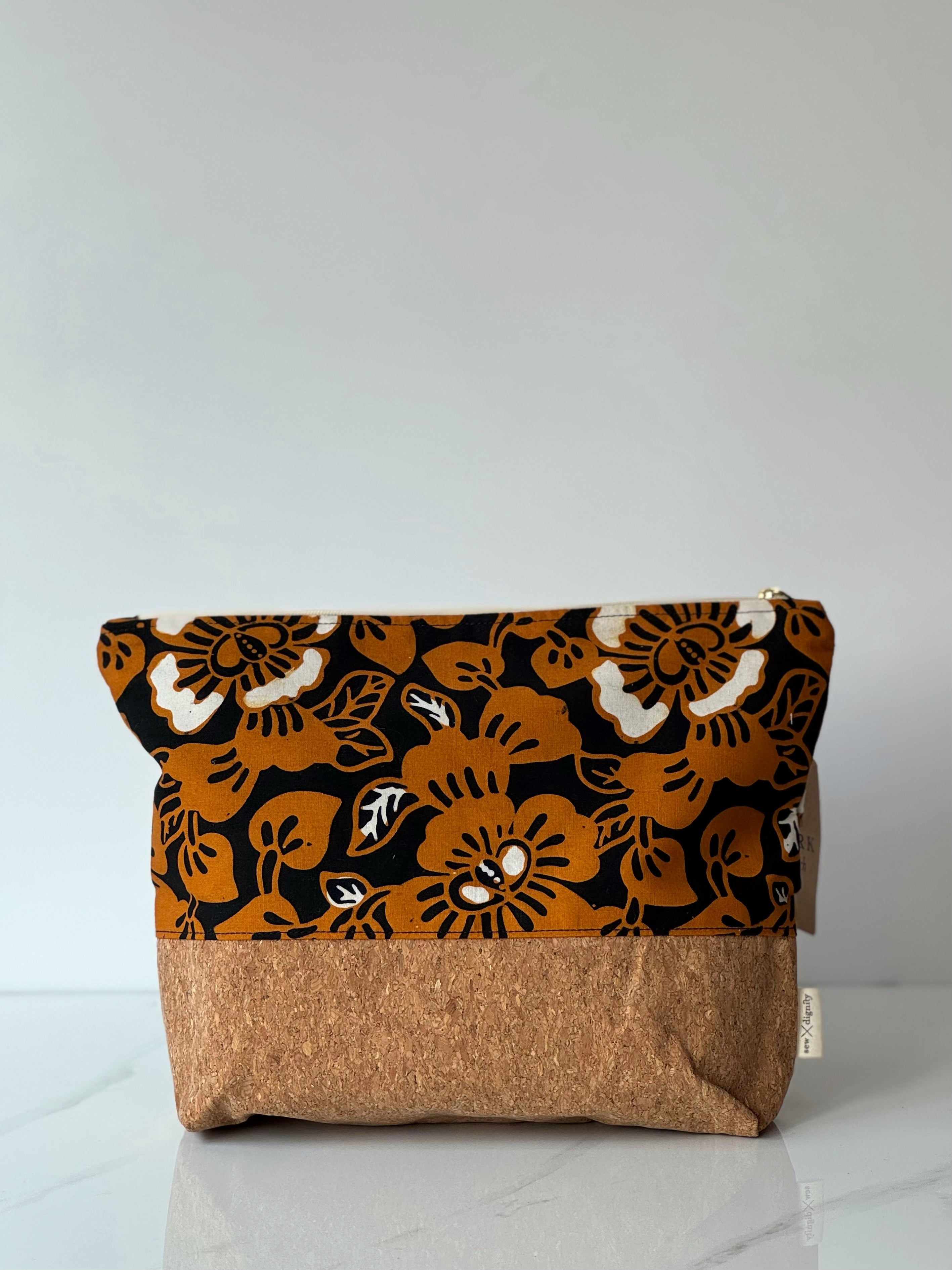 Batik Cork Pouch