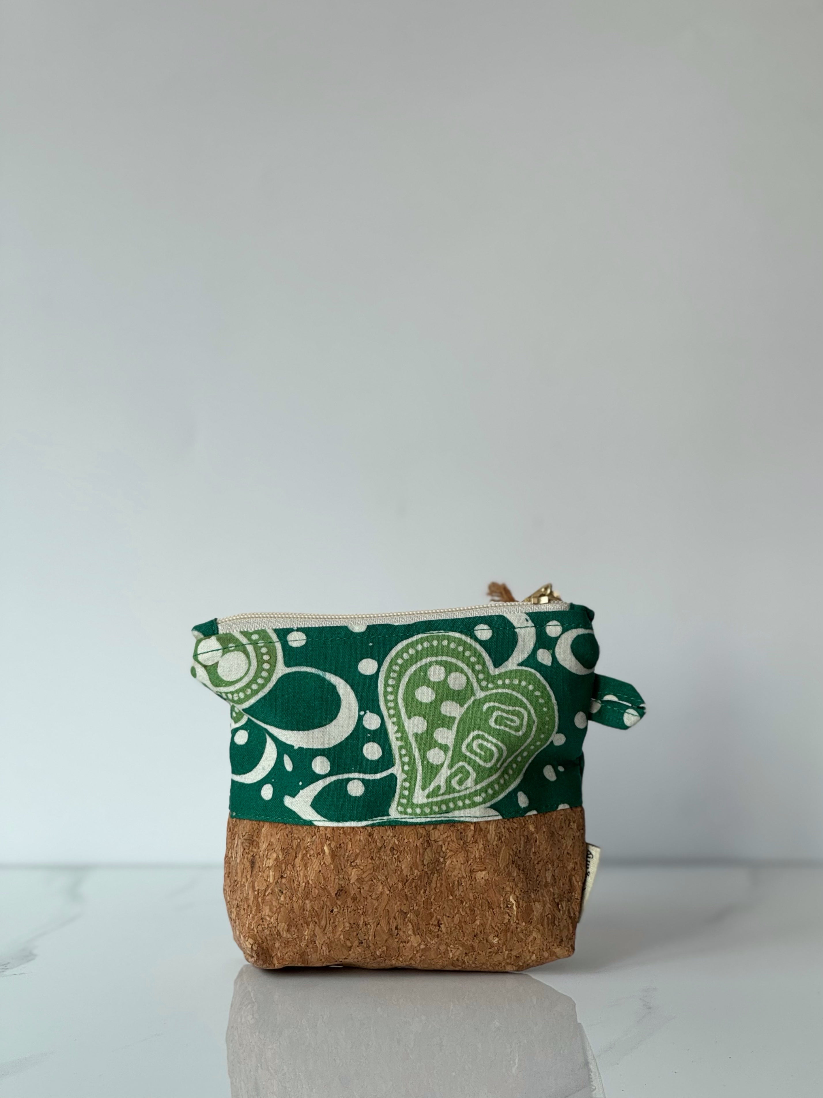 Batik Cork Pouch
