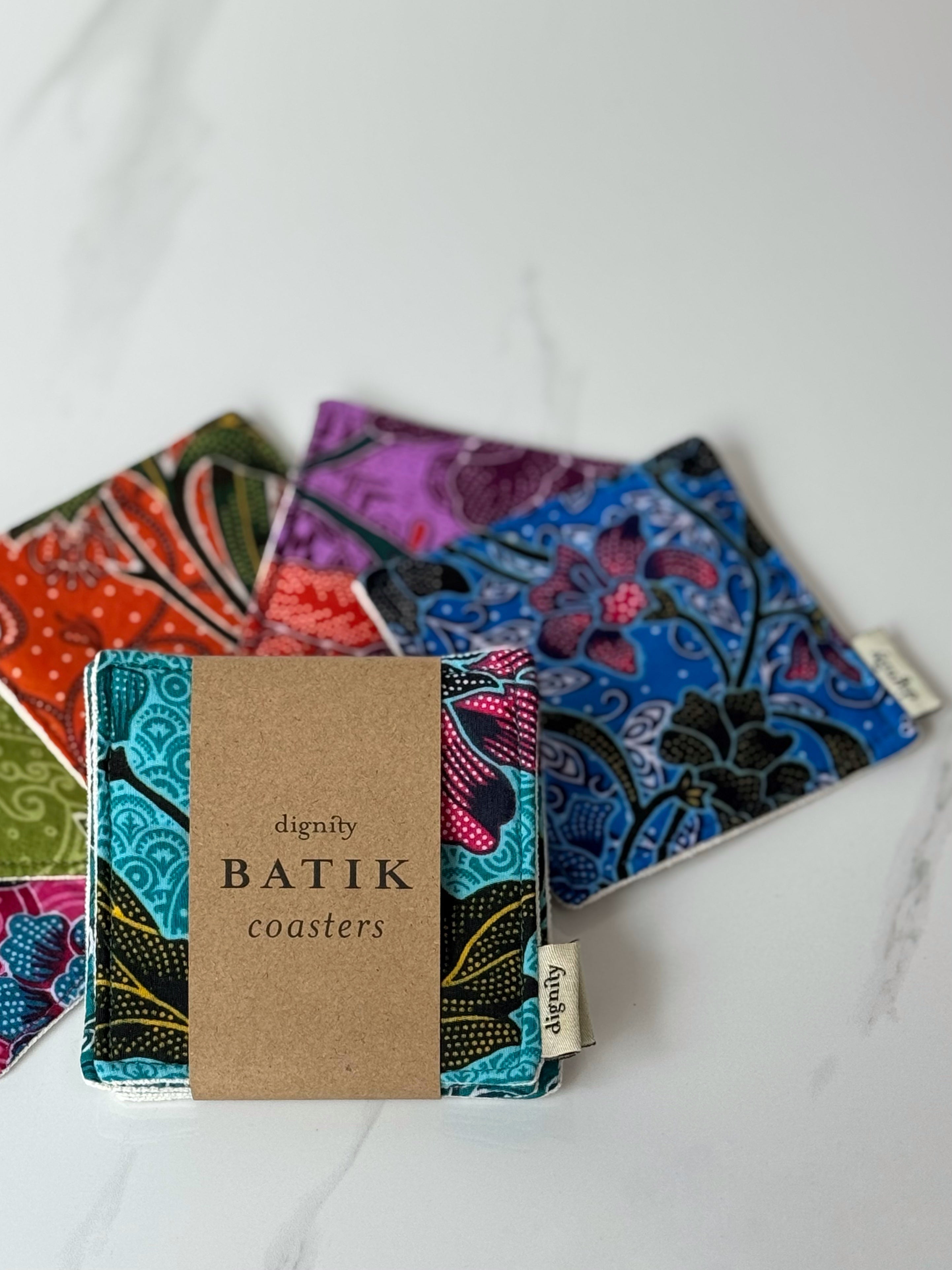 Batik Coasters (Set of 4)