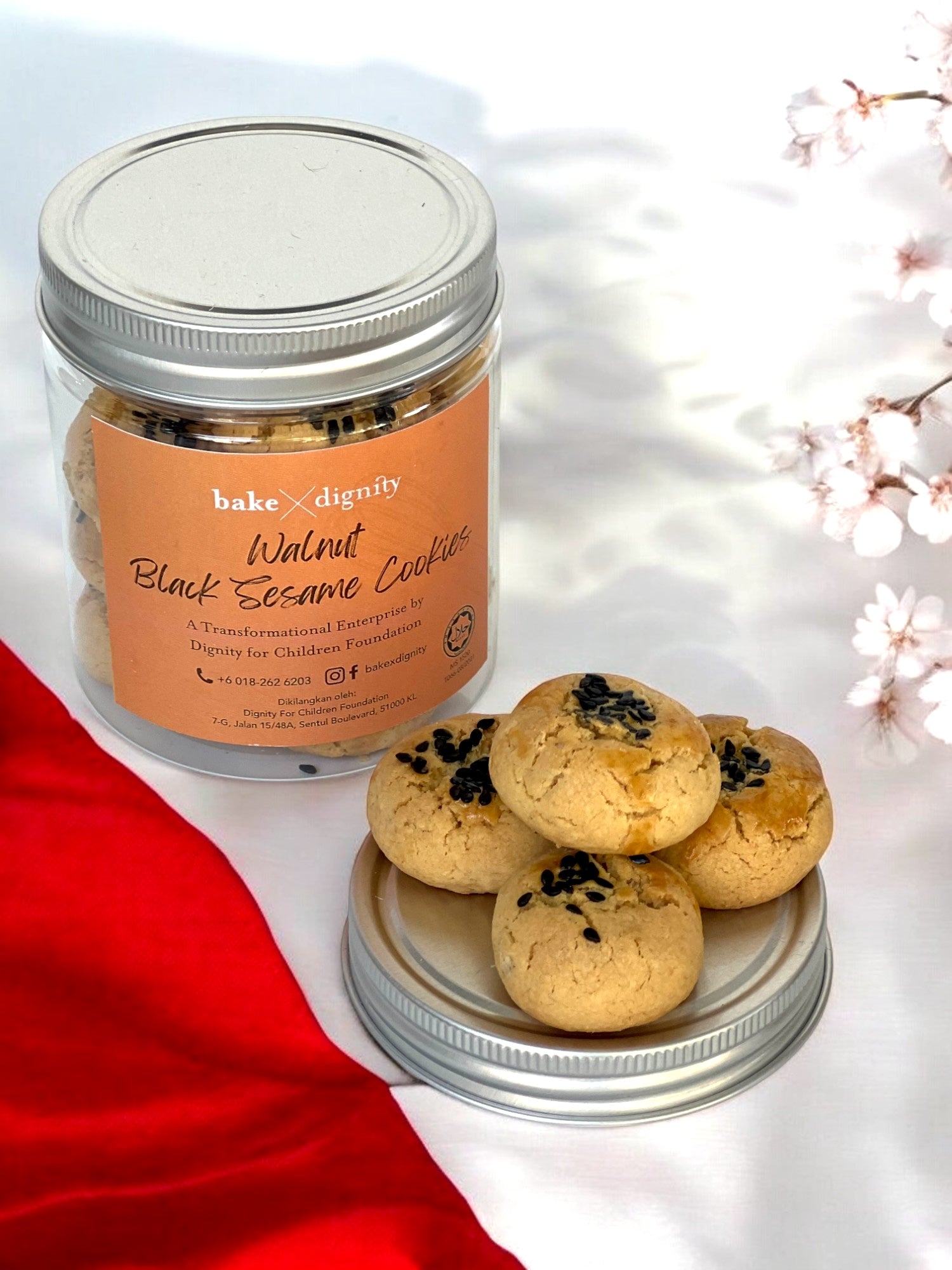 Walnut & Black Sesame Cookies