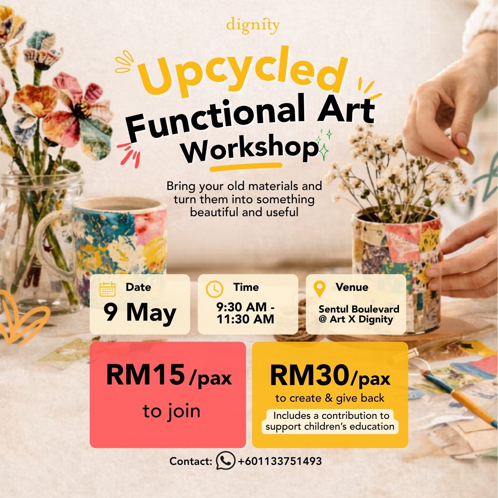 Upcycled Functional Art Workshop