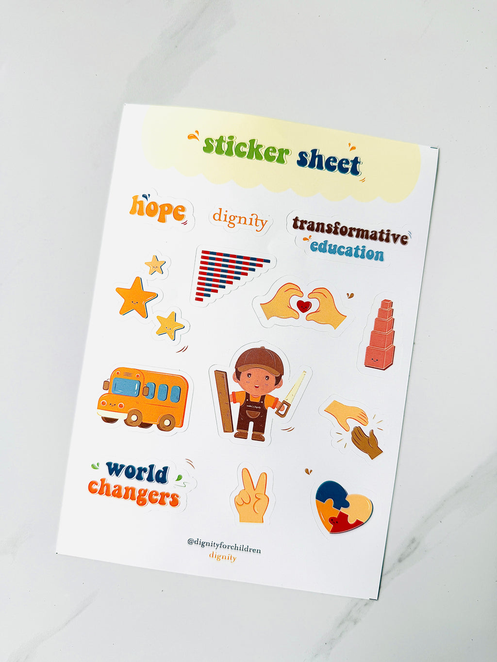 eat X dignity Stickers