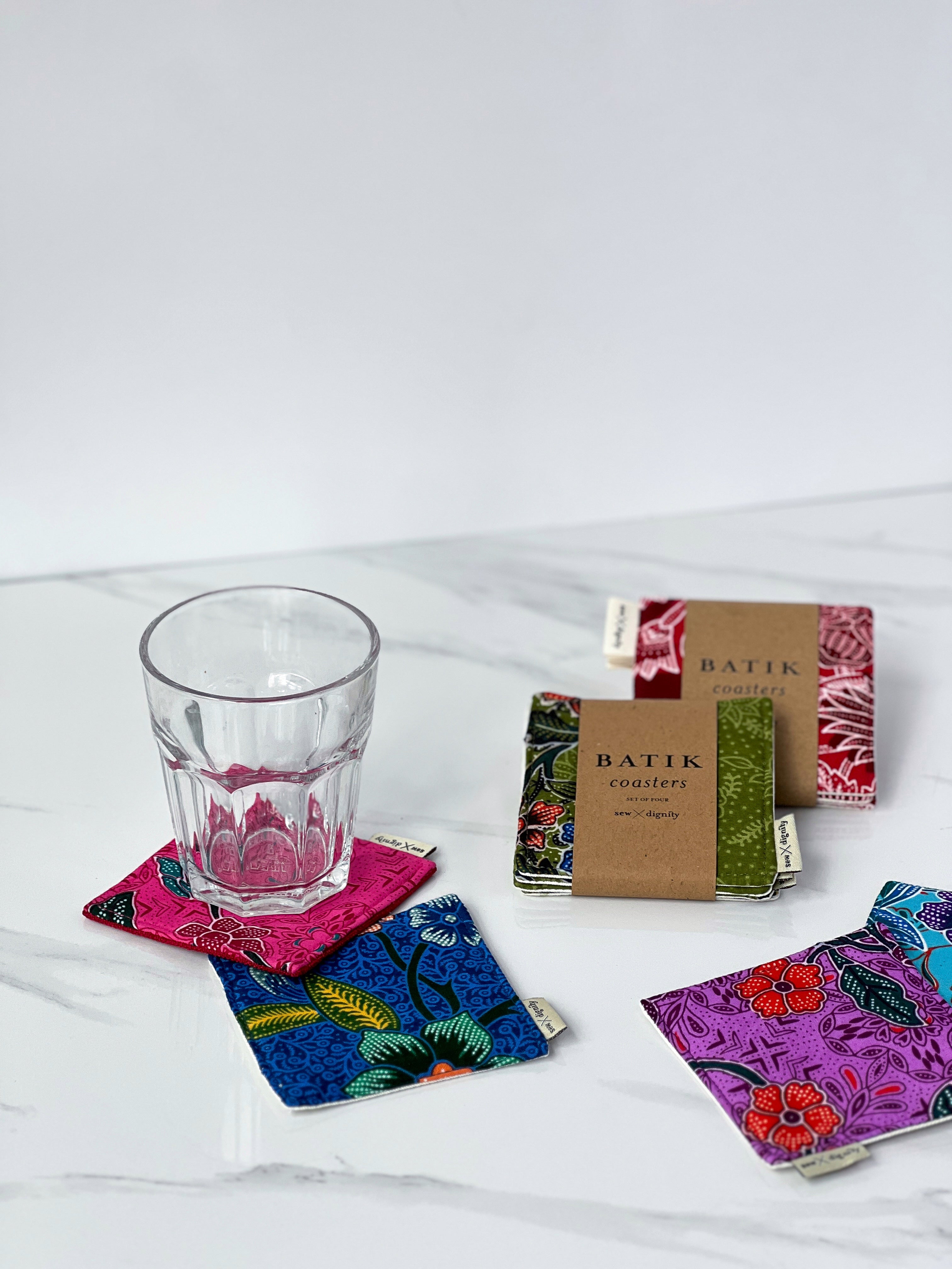 Batik Coasters (Set of 4)