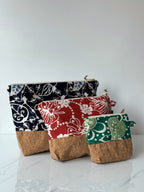 Batik Cork Pouch