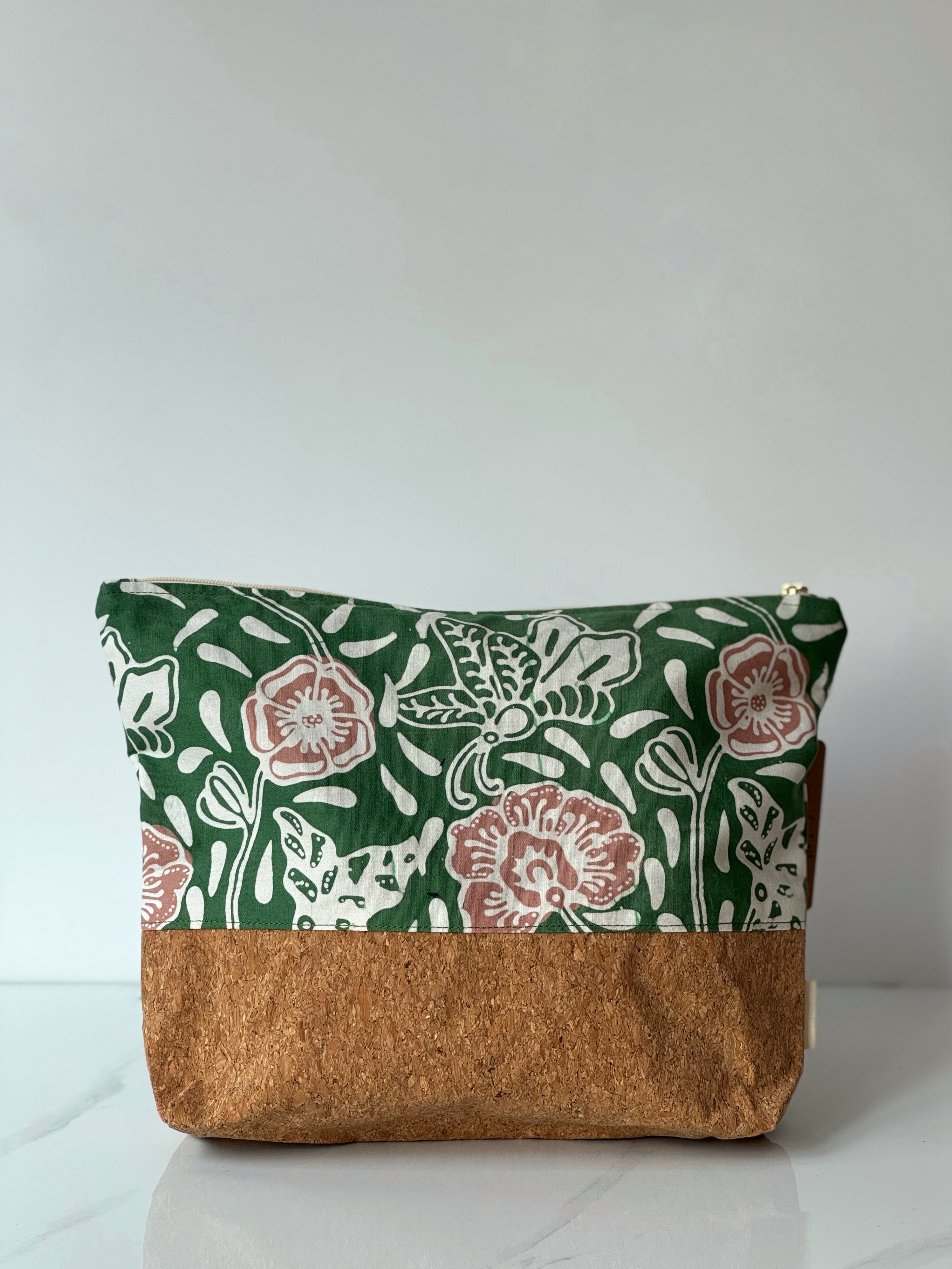 Batik Cork Pouch