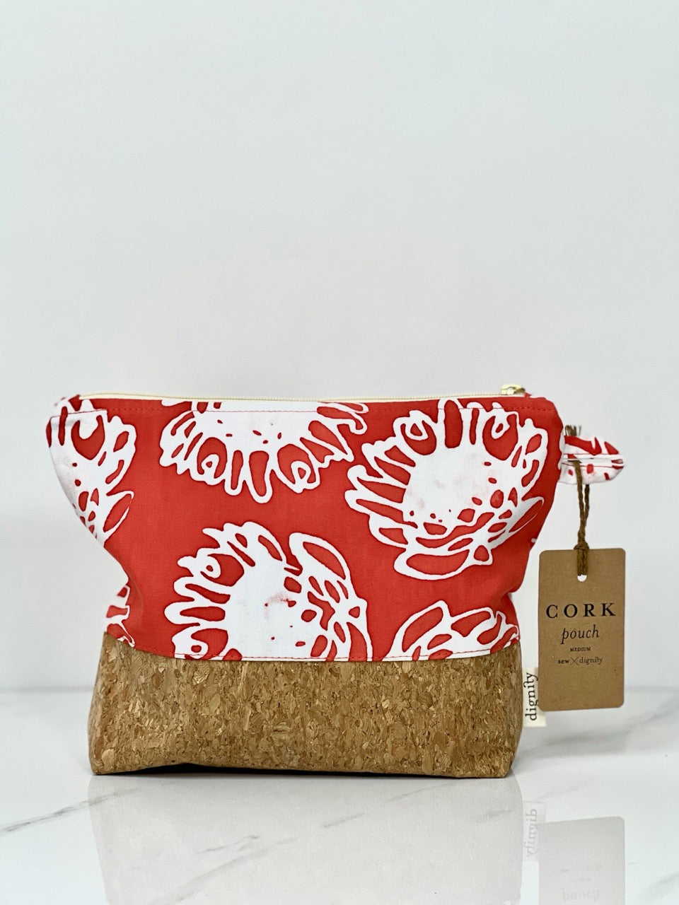 Batik Cork Pouch